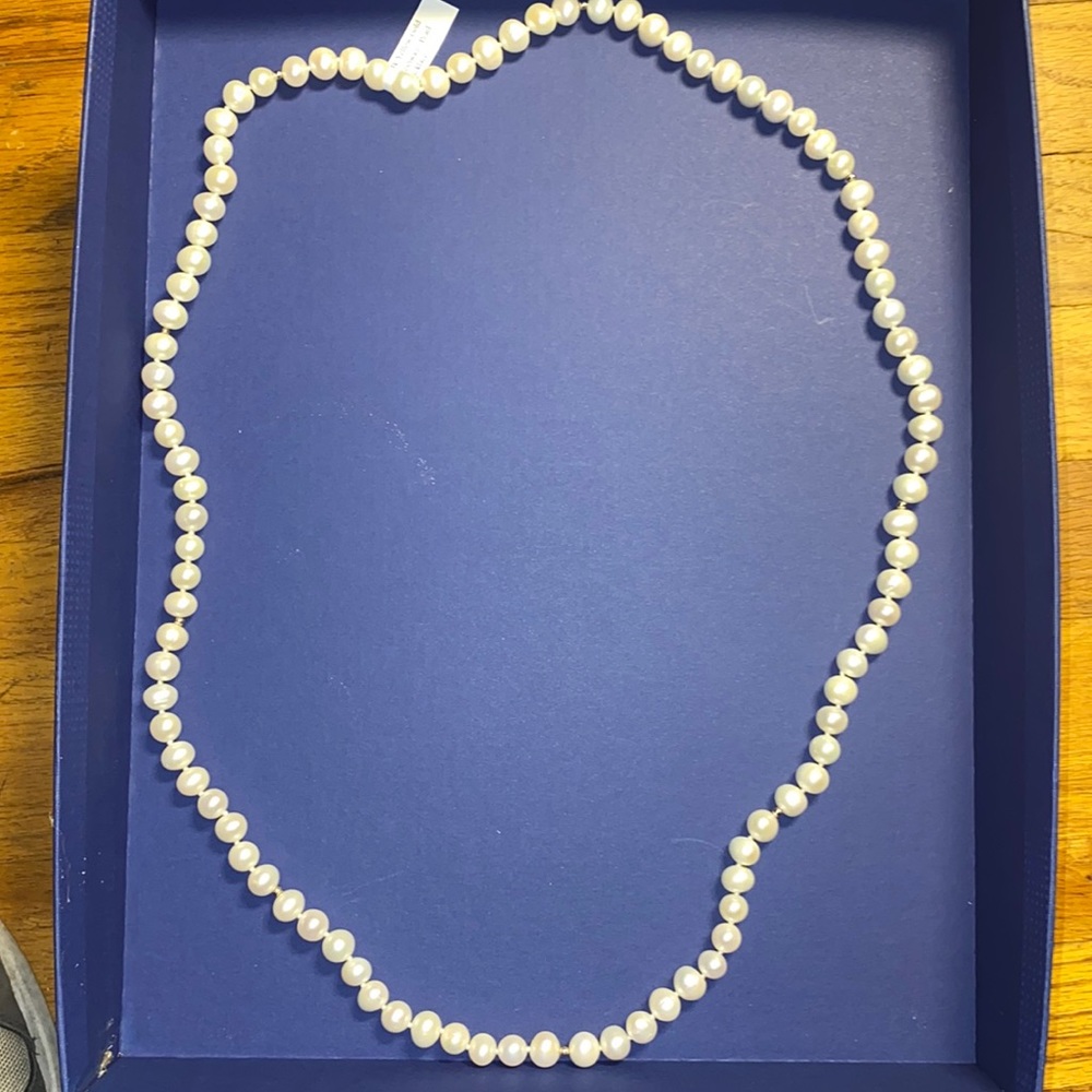 14k Yellow Gold & Fresh Water Pearl Necklace - NWT
